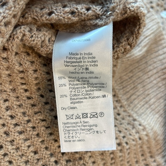 Madewell | Sequin Wool Blend Sweater Vest | Stone | Women’s XL - Picture 5 of 6